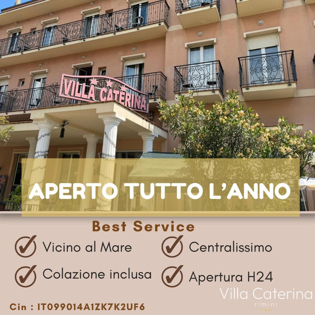 Hotel Villa Caterina Rímini Exterior foto